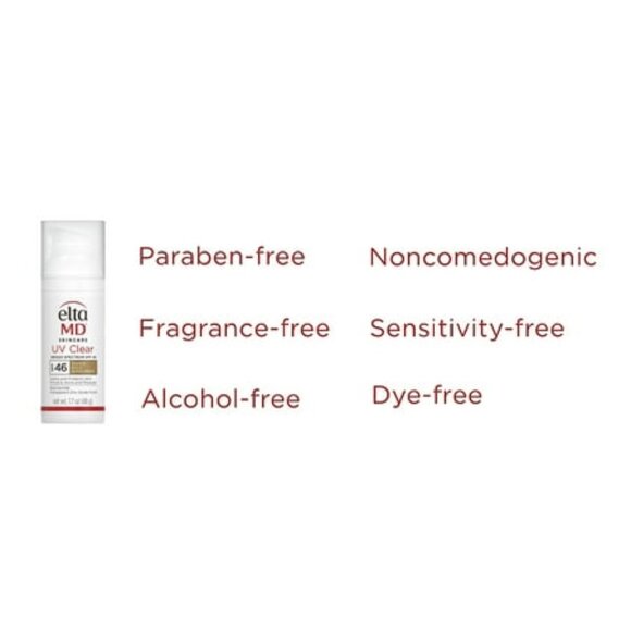 EltaMD UV Clear SPF 46 Tinted Broad Spectrum Facial Sunscreen 1.7 oz (48g) - Picture 4 of 4